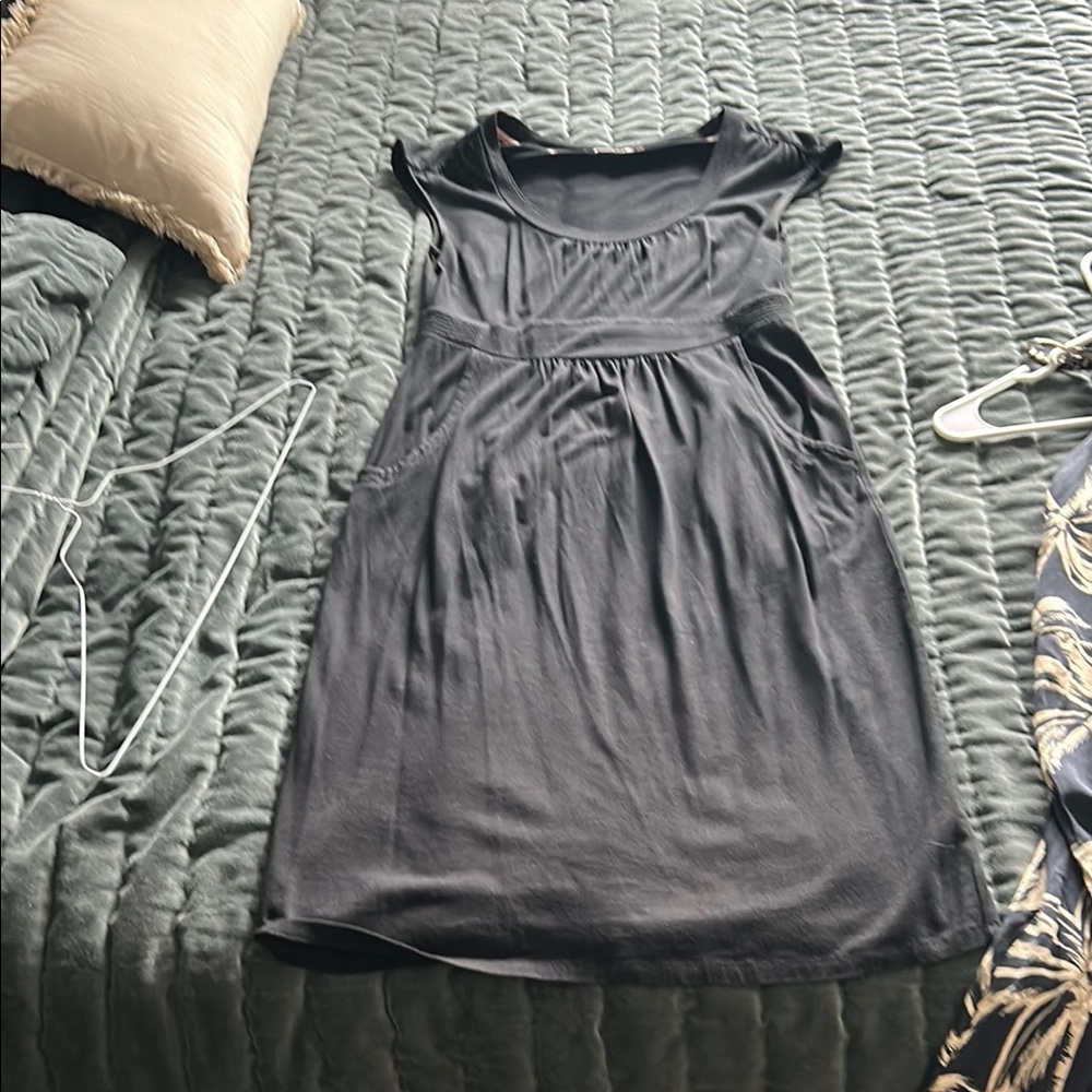 Boden Black and Pink Trim Dress